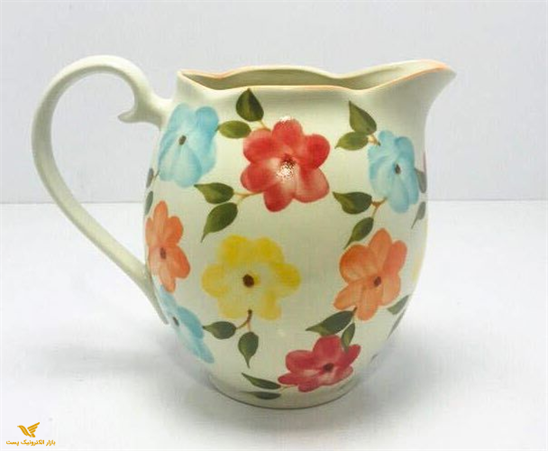 پارچ تپل گلدار  چینی درجه 1