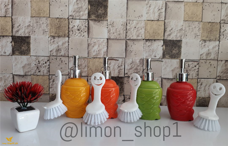 جا مایع فرچه دار سرامیکی