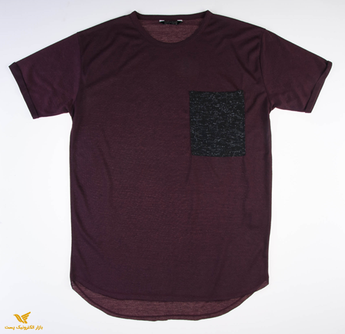 تی شرت مردانه زرشکی s1016 – pull&bear