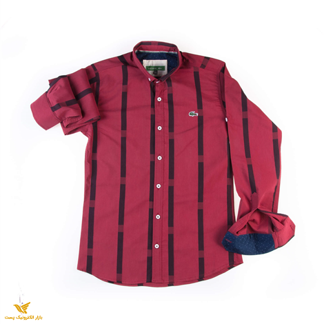 پیراهن مردانه طرح P1013- LACOSTE