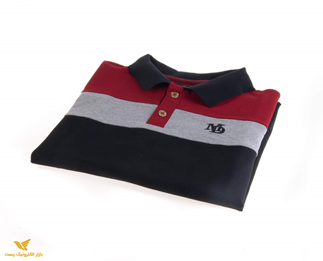 تی شرت یقه دار مردانه طرح PS1053-MD