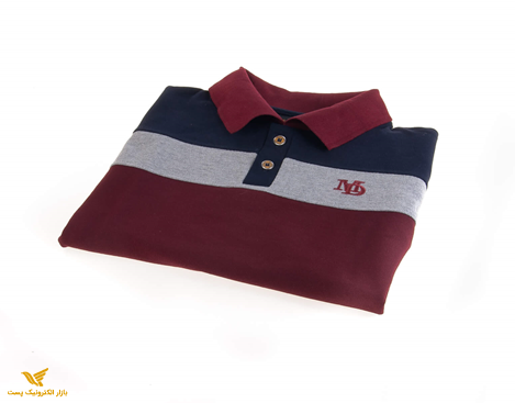 تی شرت یقه دار مردانه طرح PS1052-MD