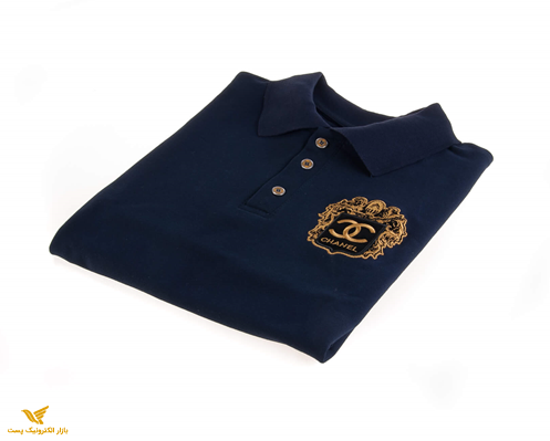 تی شرت یقه دار مردانه طرح PS1066-CHANEL