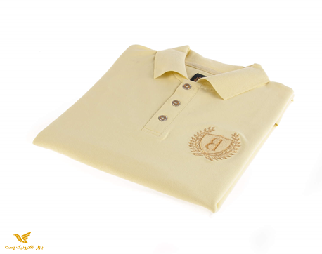 تی شرت یقه دار مردانه ساده-PS1074