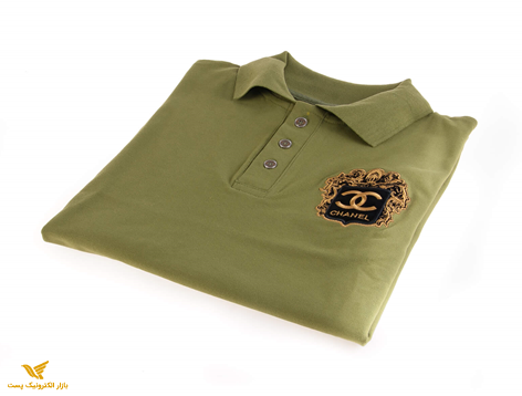 تی شرت یقه دار مردانه طرح PS1060-CHANEL