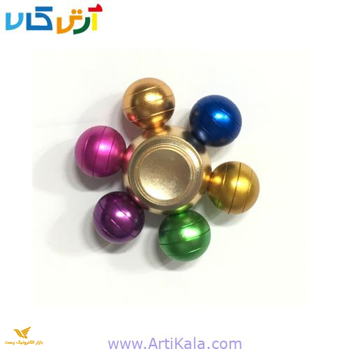 اسپینر فلزی شش پره توپی 6 رنگ بزرگ