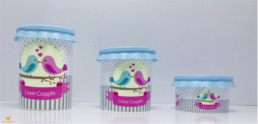 ست ظرف درب سیلیکونی 3 تکه