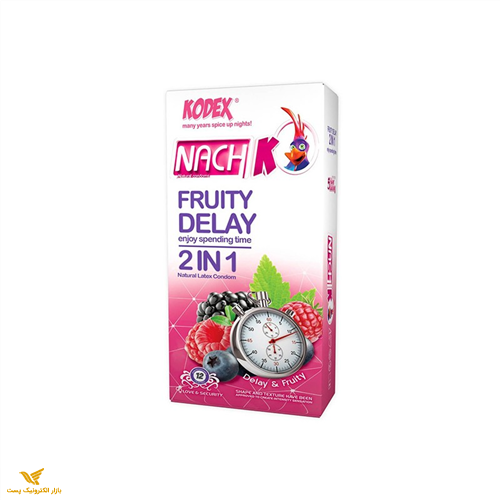 کاندوم کدکس 2 کاره تاخیری-FRUITY DELAY 2 IN 1-کد 1560
