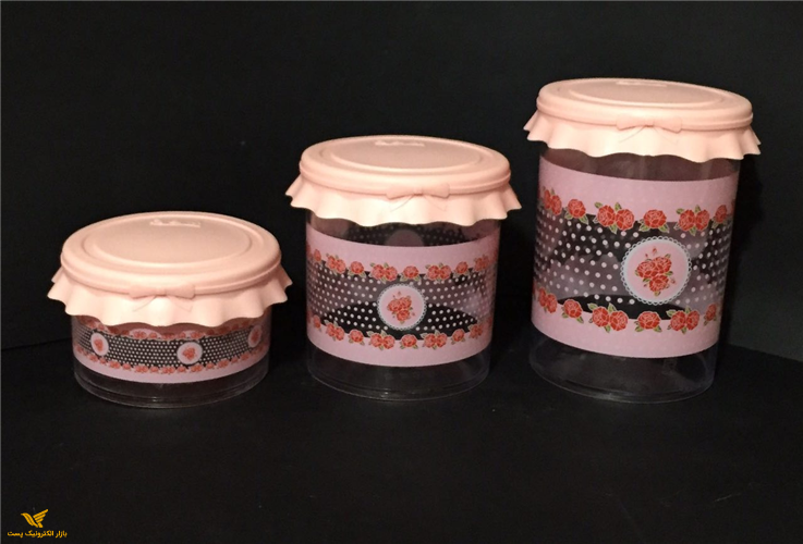 قوطی شیشه ای درب سیلیکونی آنجل سایز 2