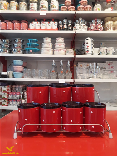 پا سماوری خالدار 7 پارچه