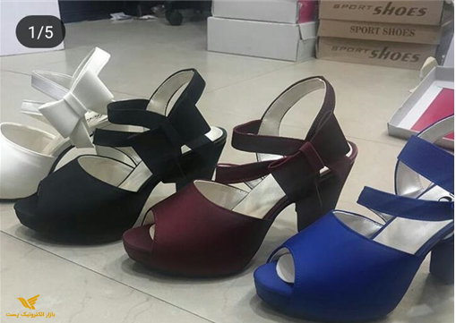 صندل پاشنه بلند بغل پاپیون