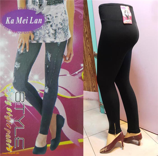 ساپورت شلواری خزدار رنگ مشکی