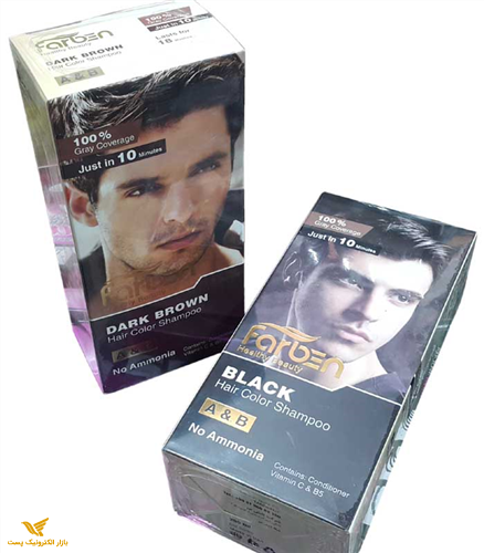 شامپو رنگ موی فاربن اصل