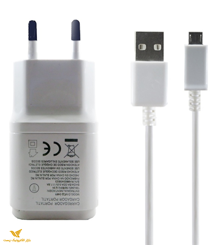 شارژر دیواری فست شارژ ال جی مدل Mcs-04br همراه با کابل