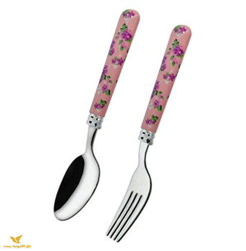  قاشق وچنگال 12پارچه گلدار FLORE 