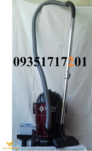 جارو برقی سطلی تی اچ ام سینی بزرگ لوله استیل آلبالویی