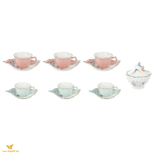 سرویس چای خوری 14 پارچه بی.وی.کی مدل VK611208