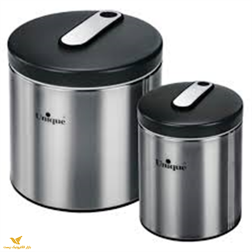 سطل قند و شکر استیل 1612 یونیک