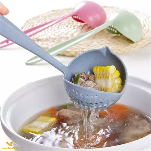 ملاقه دو کاره آبکش دار 2عددی