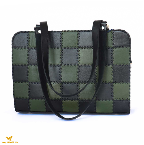 کیف چرم طبیعی رودوشی مدل تکه دوزی