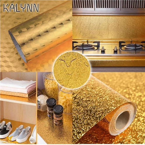 فویل چسبی ضد خش و حرارت طلایی 