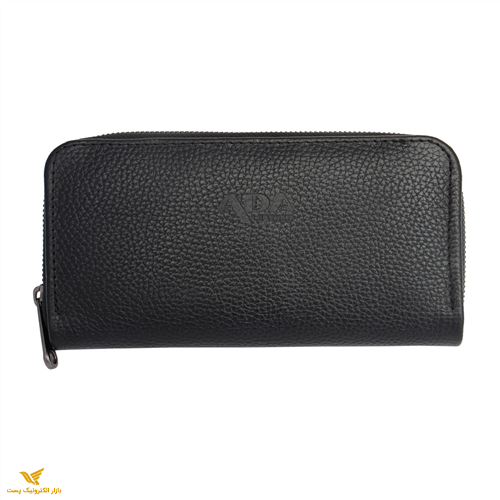 کیف پول چرم طبیعی مشکی