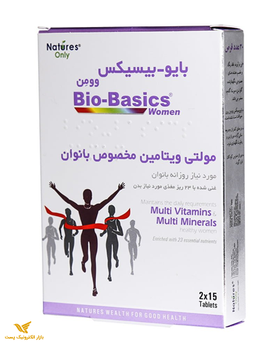 قرص مولتی ویتامین بایوبیسیکس وومن نیچرز اونلی بسته 30 عددی