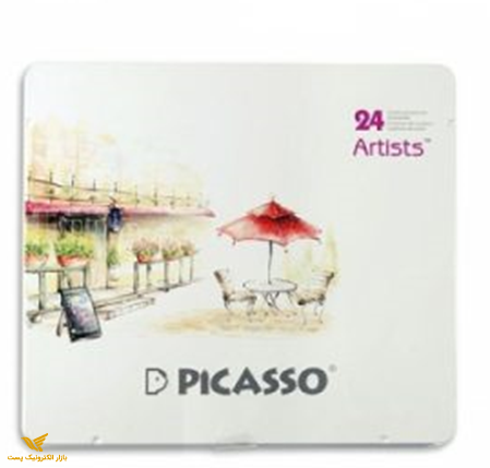 مداد رنگی 12 رنگ جلد فلزی آرتیست پیکاسو