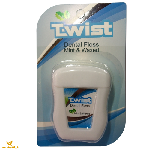 نخ دندان تویست مدل01 Mint & Waxed طول 50 متر