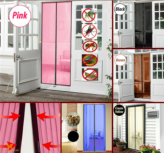 درب توری مجیک مش جادویی  طرحدار رنگی اورجینال