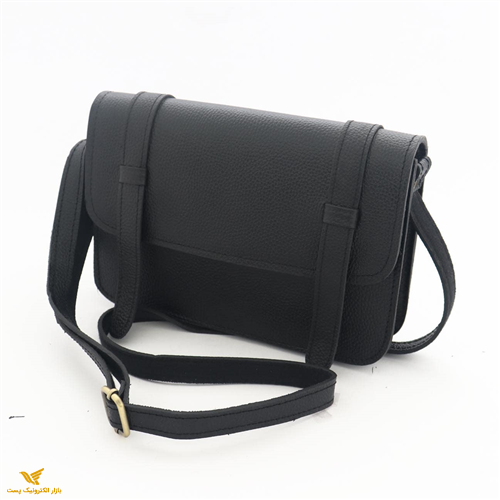 کیف چرم طبیعی زنانه دوشی مشکی