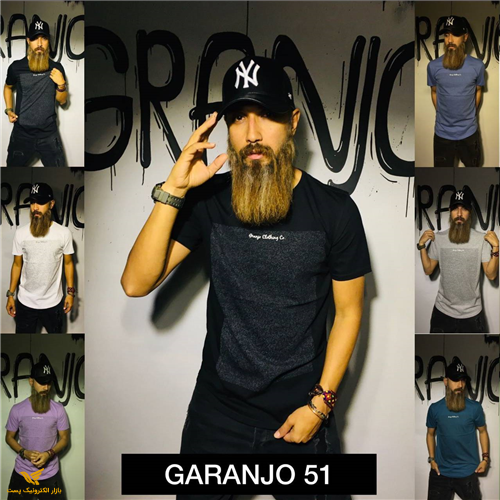 تیشرت مردانه مشکی GARANJOمدل1119