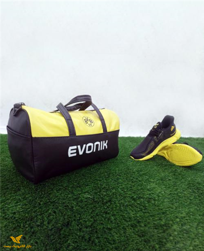 ساک ورزشی Evonik مشکی زرد مدل 1120