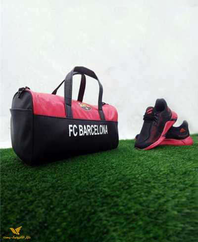 ساک ورزشی مشکی قرمز BARCELONA مدل 1124