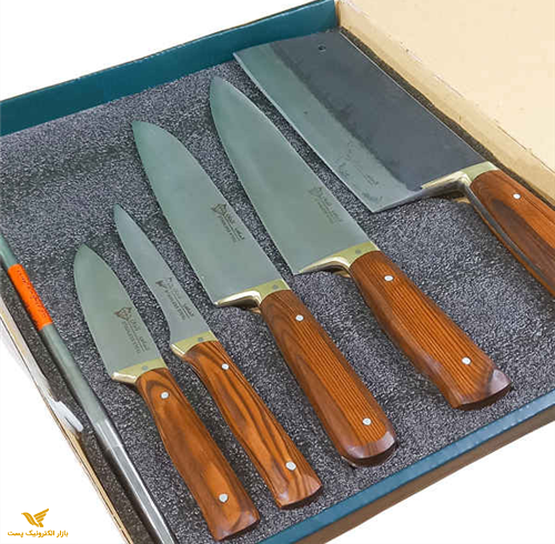 سرویس 6پارچه چاقوی آشپزخانه باساطورقصابی