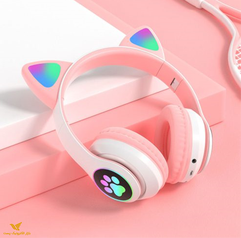 هدفون بچگانه گربه ایی چراغ دار