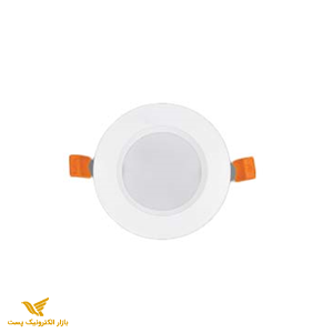 چراغ پنلی SMD توکار 7 وات دایره ای پارس شعاع توس مدل سولاریس