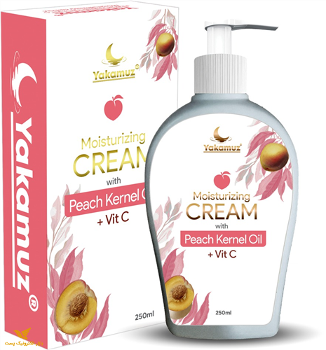 کرم آبرسان و روغن هسته هلو + ویتامین C