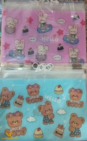 پوشه فانتزی زیپ دار سایز A4