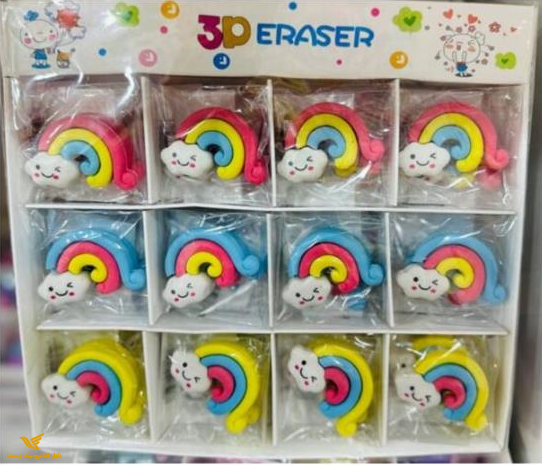 پاک کن های جوایزی طرح رنگین کمان