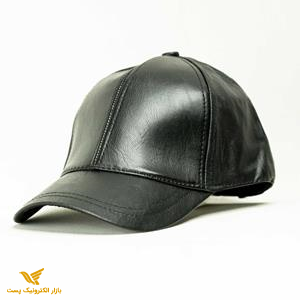 کلاه چرم مشکی
