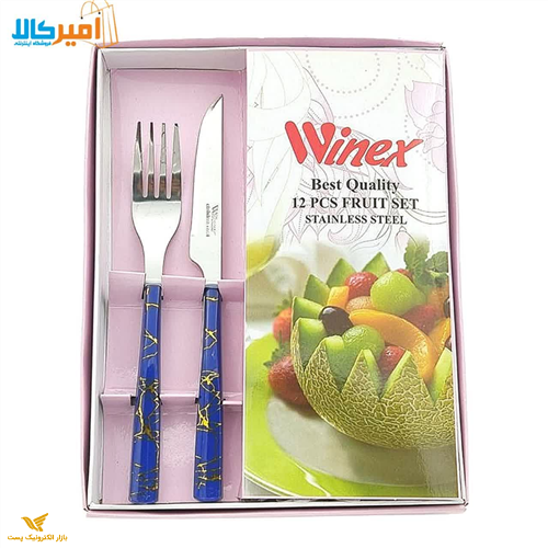 سرویس کارد و چنگال میوه خوری 12 پارچه WINEX